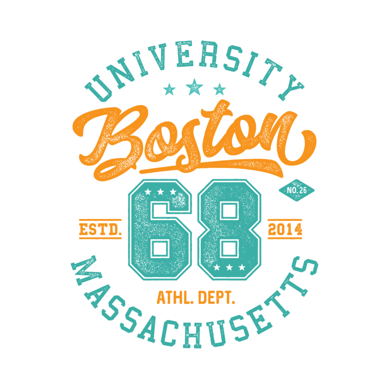 Boston | university stílusú lány póló