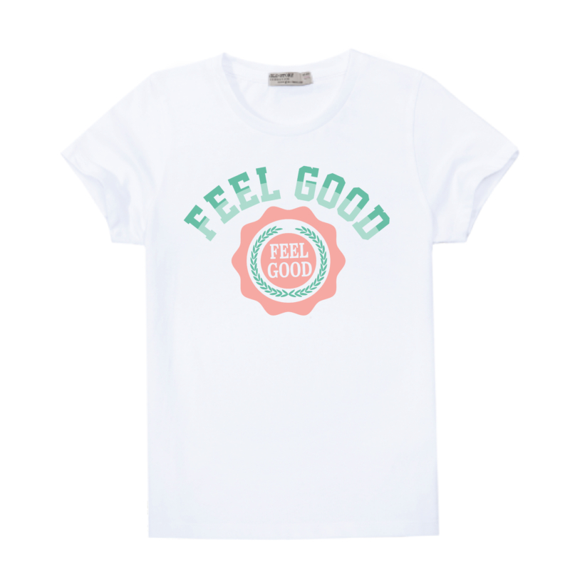 Feel Good |university stílusú lány póló