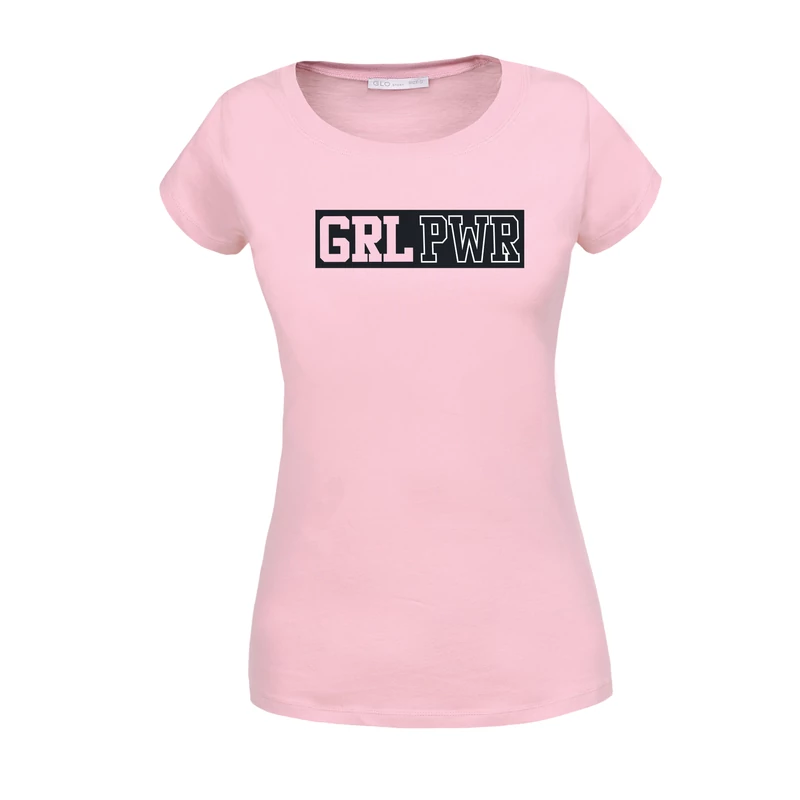 GRL PWR | university stílusú női póló