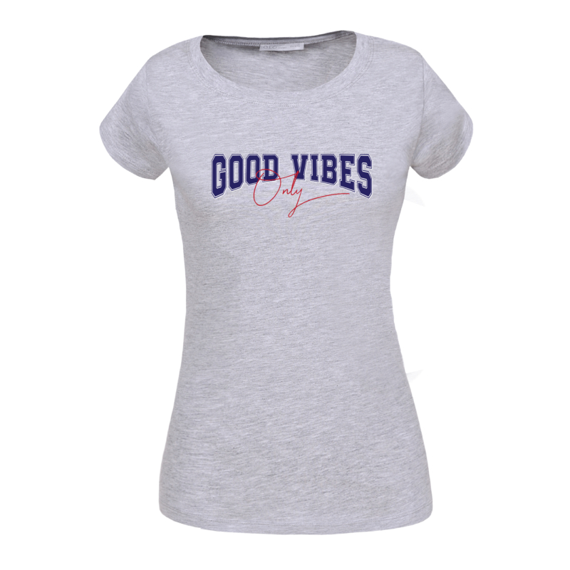 Good Vibes Only | university stílusú női póló