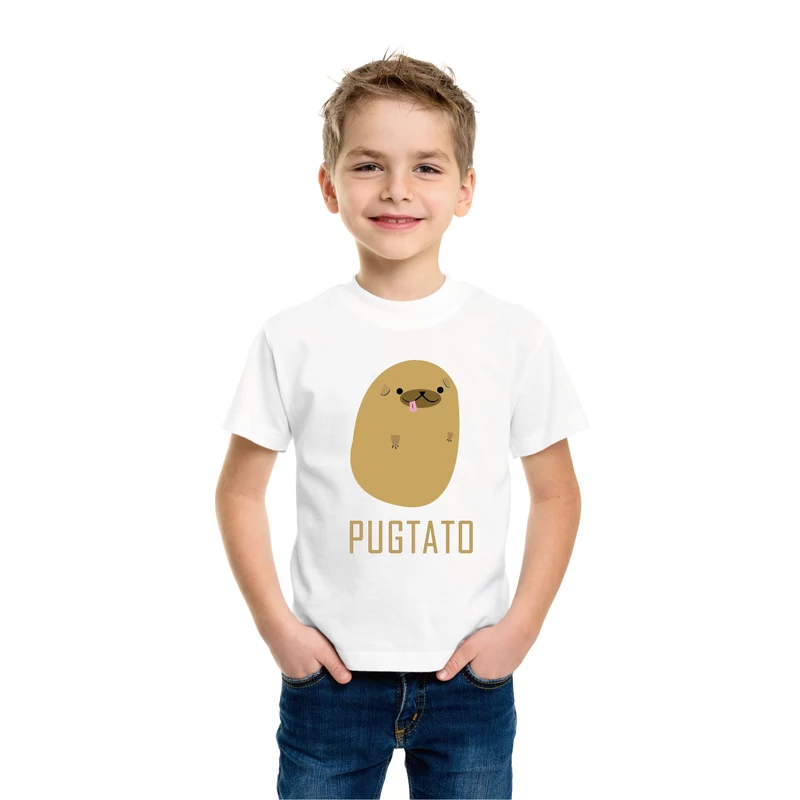 Pugtato | grafikás fiú pamut póló