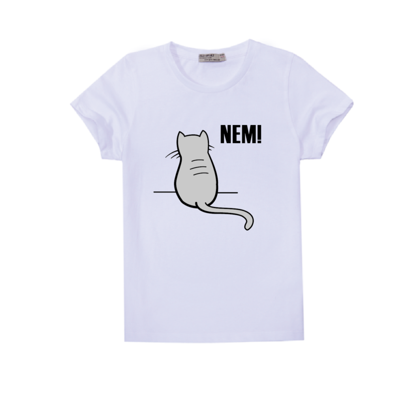 Durcás macska | grafikás fiú pamut póló