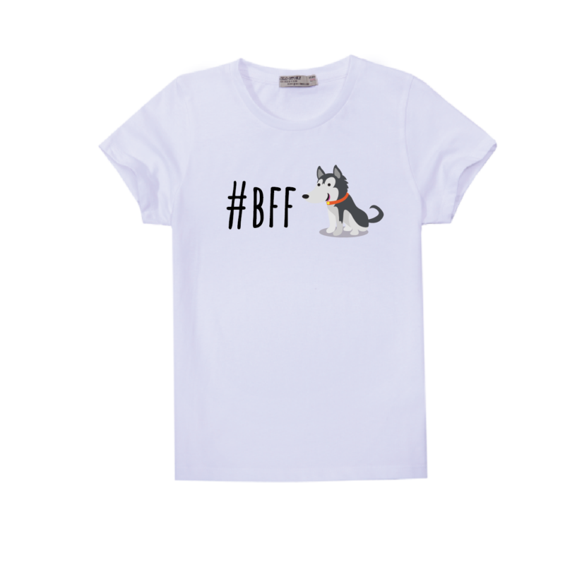 B.F.F. | grafikás lány pamutpóló