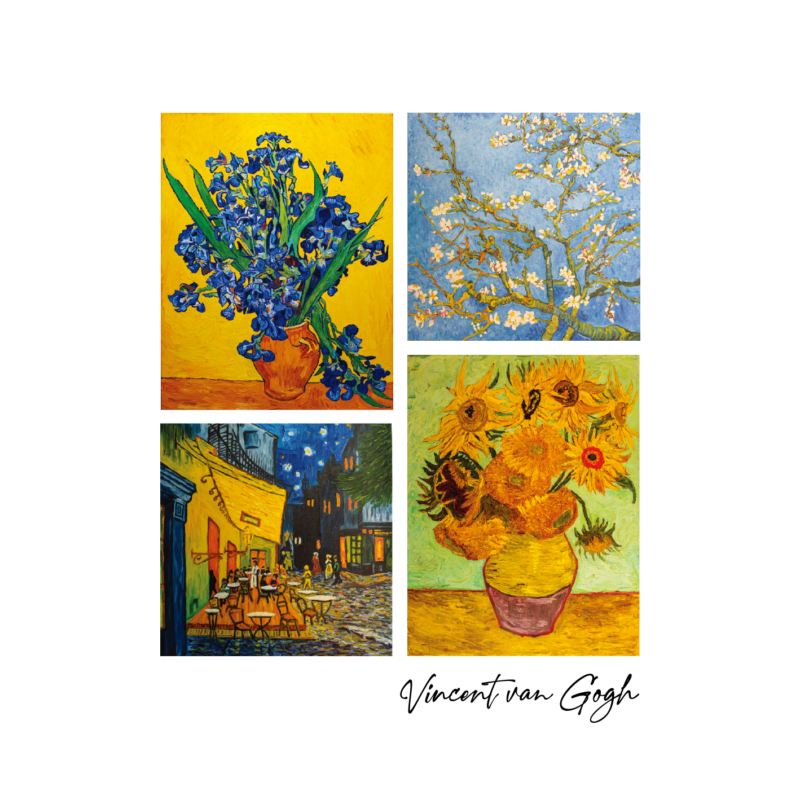 Van Gogh 4 festménye | grafikás vászontáska