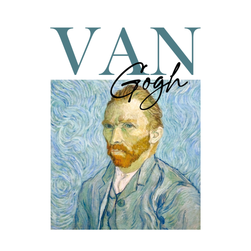 Van Gogh portré | grafikás férfi póló
