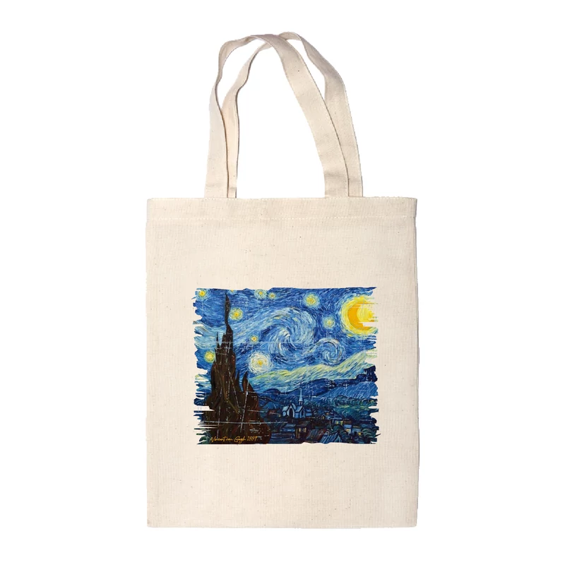 Csillagos éj- Van Gogh | grafikás vászontáska