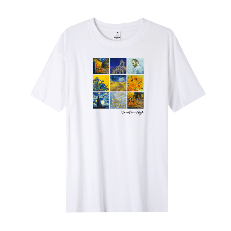 Van Gogh 9 festménye | grafikás férfi póló
