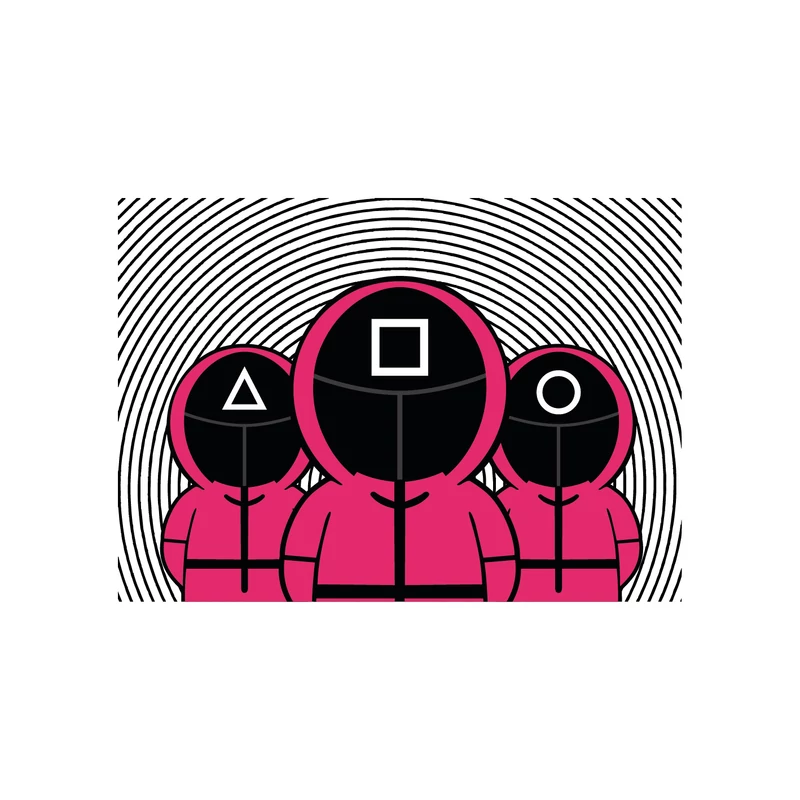 Guards | Squid Game grafikás férfi póló