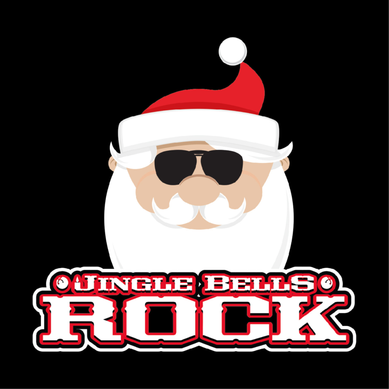 Jingle bells Rock | grafikás férfi pamutpóló
