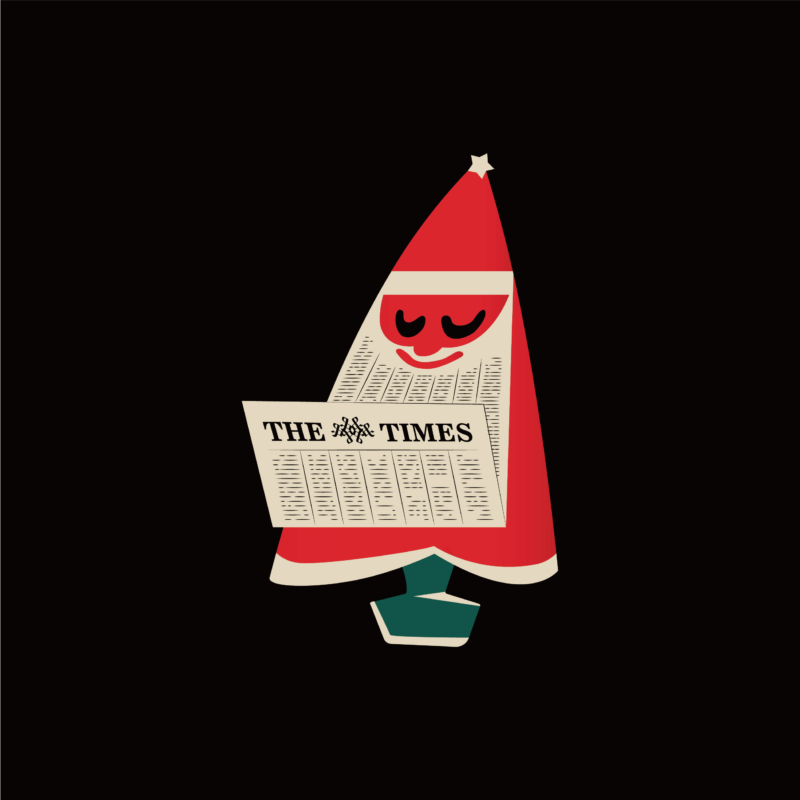 Santa Times | grafikás férfi pamutpóló