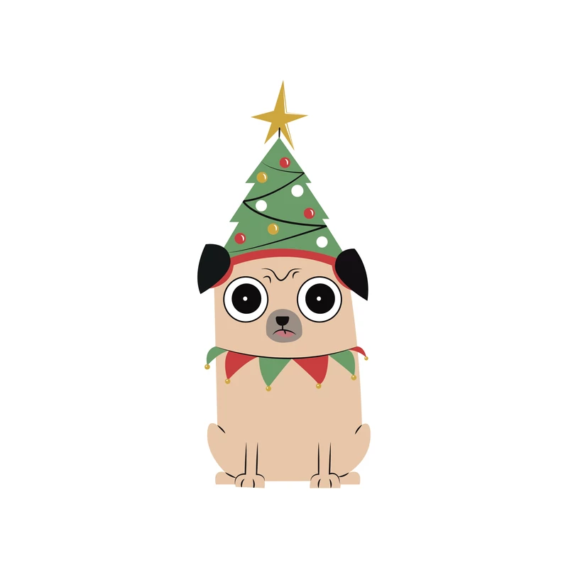 Merry Pugmas | grafikás női hosszúujjú felső
