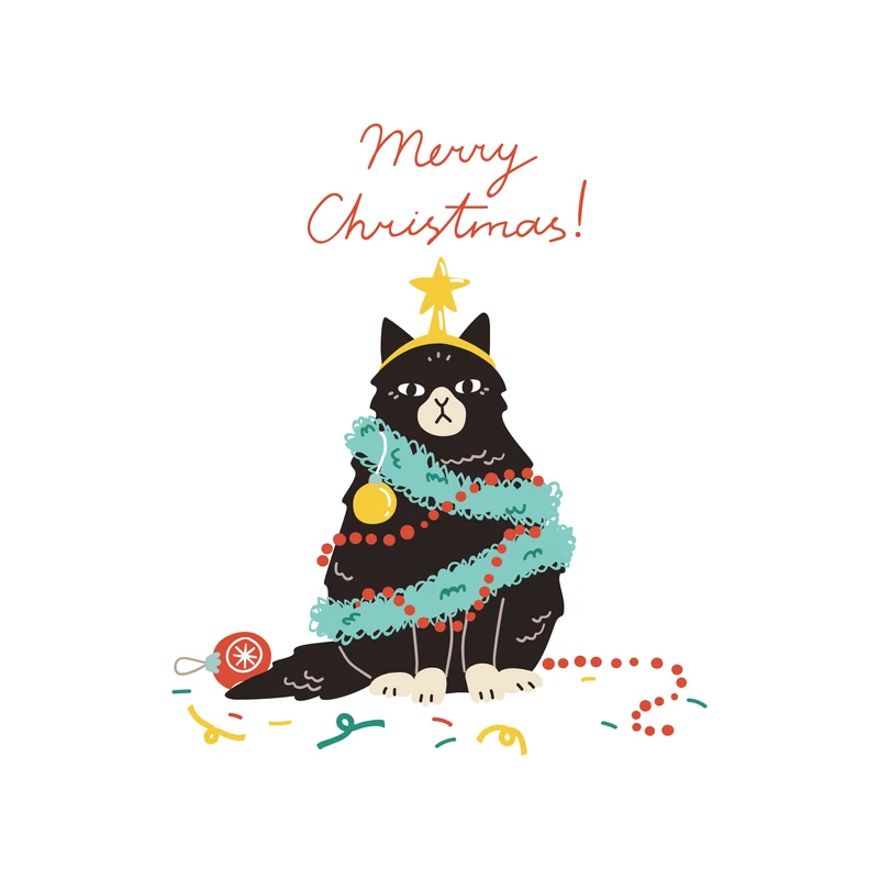 Merry Christmas | grafikás férfi pamutpóló