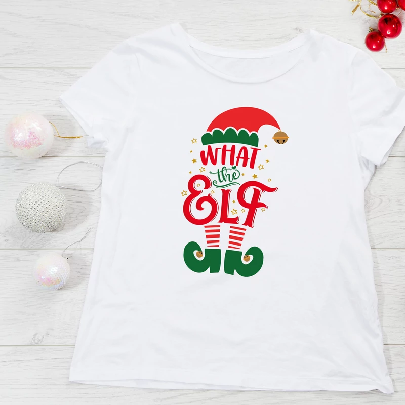 What the elf ? | grafikás lány pamutpóló