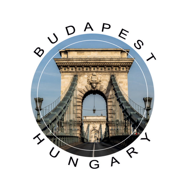 Széchenyi Lánchíd | Budapest grafikás férfi póló