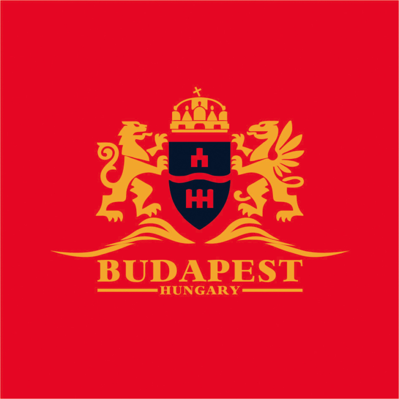 Pecsét | Budapest grafikás férfi póló