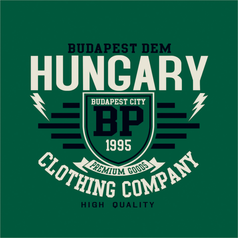 Hungary1995 | Budapest grafikás férfi póló