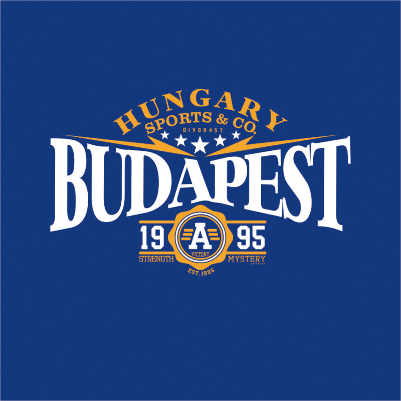 BP 1995| Budapest grafikás férfi póló