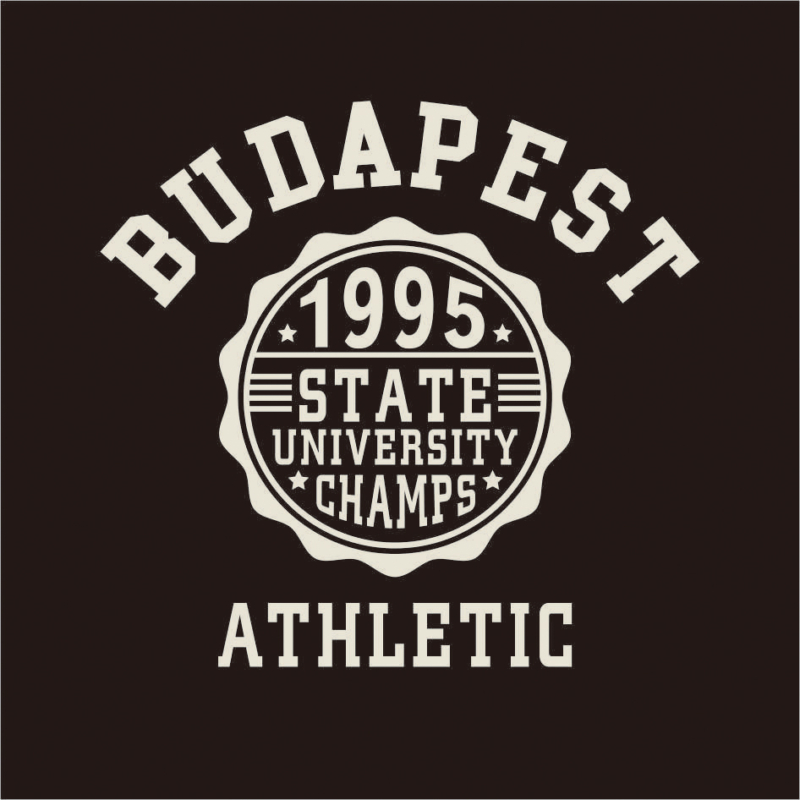 BP 1995 Athletic | Budapest grafikás férfi póló