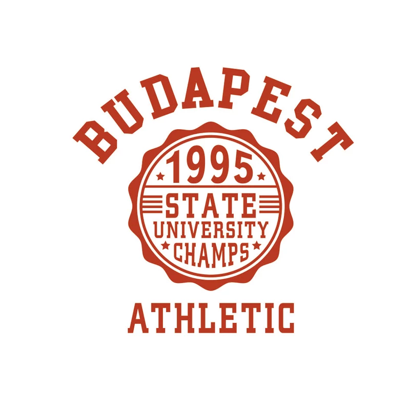 BP 1995 Athletic | Budapest grafikás férfi póló