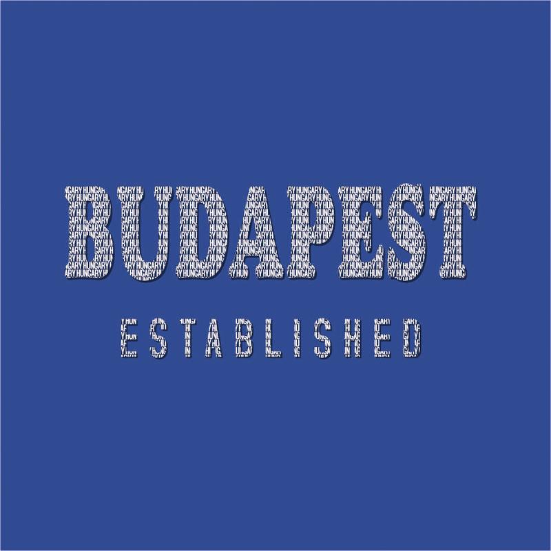 Budapest Established| Budapest grafikás férfi póló