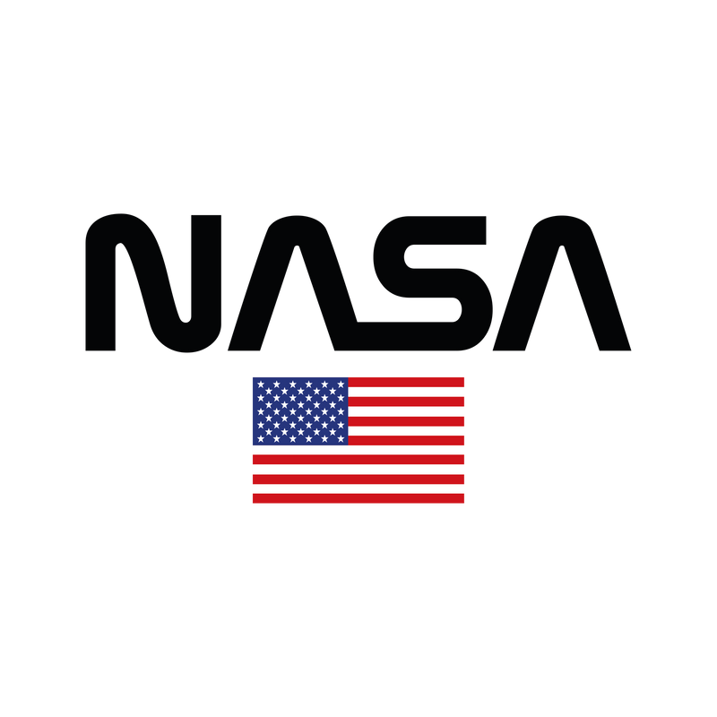NASA & USA FLAG | grafikás lány pamutpóló