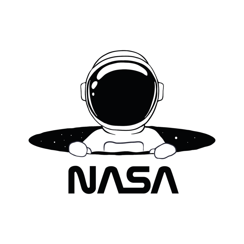 ASTRA IN NASA | grafikás lány pamutpóló