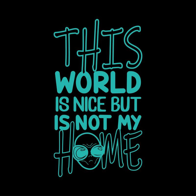 No my home | grafikás férfi pamutpóló