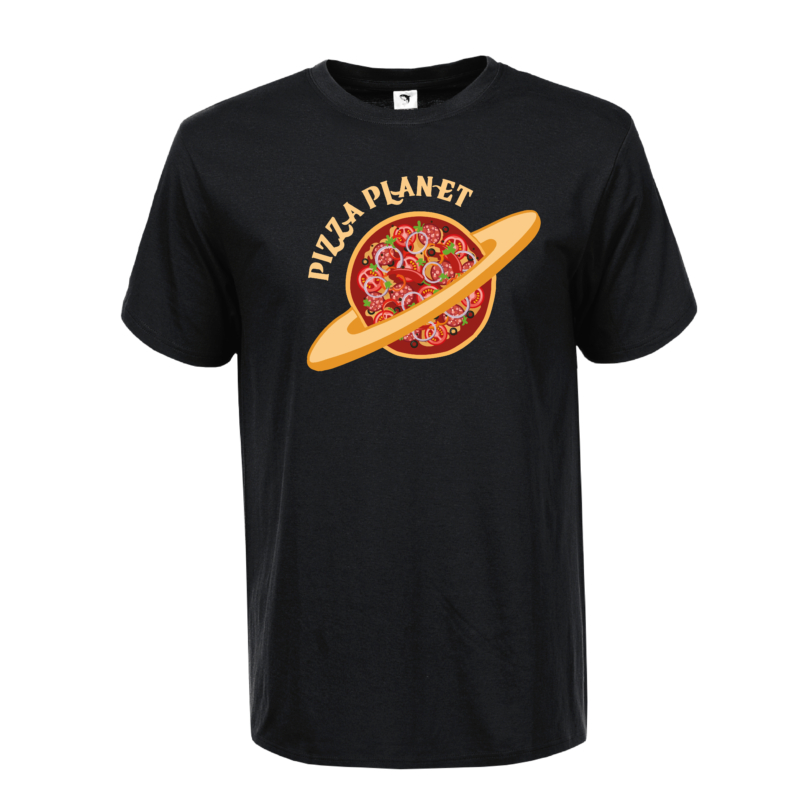 Pizza planet | grafikás férfi pamutpóló