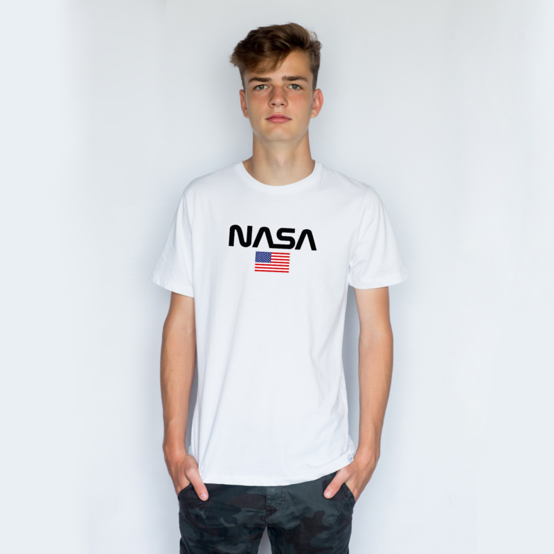 NASA & USA FLAG | grafikás fiú pamut póló