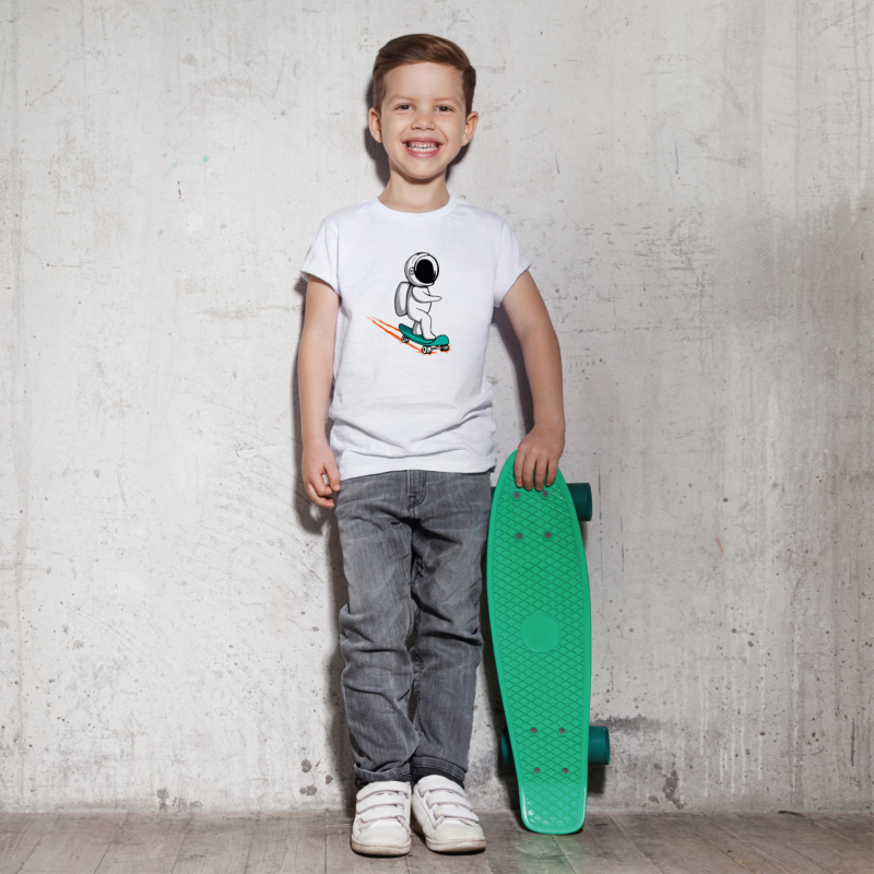 SKATING ASTRA | grafikás fiú pamut póló
