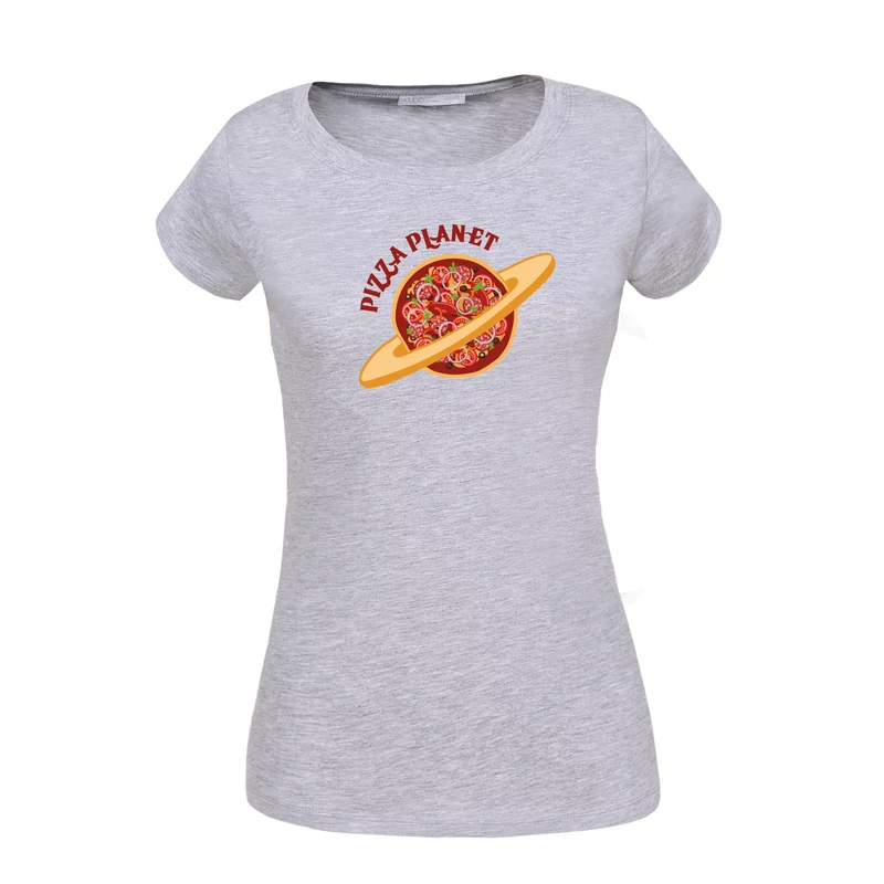 Pizza planet | grafikás női pamutpóló