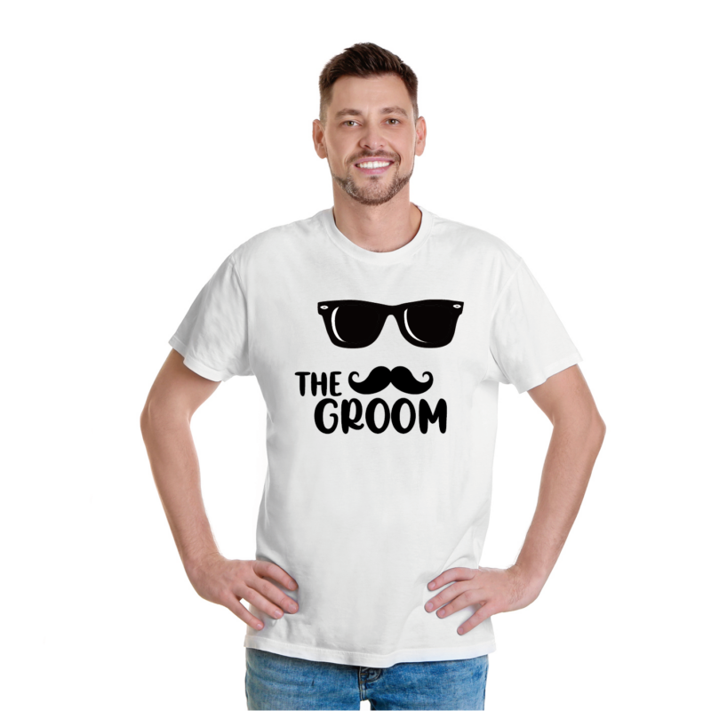 THE GROOM napszemüveges | grafikás férfi póló