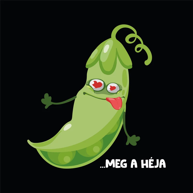 Borsó meg a héja | grafikás páros pamutpóló