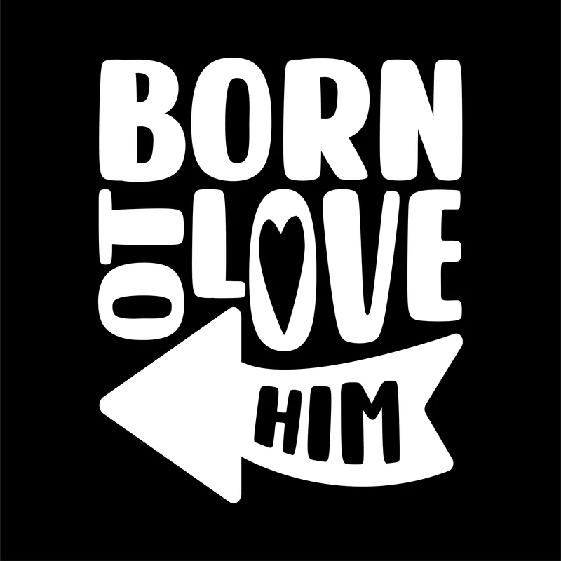 Born to love her/ him | grafikás páros pamutpóló