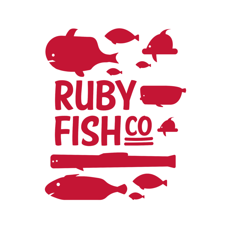 Ruby Fish Co | grafikás férfi pamutpóló