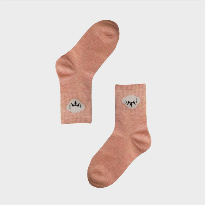 Női rózsaszín kutyus zokni | Női VIDAM ZOKNI